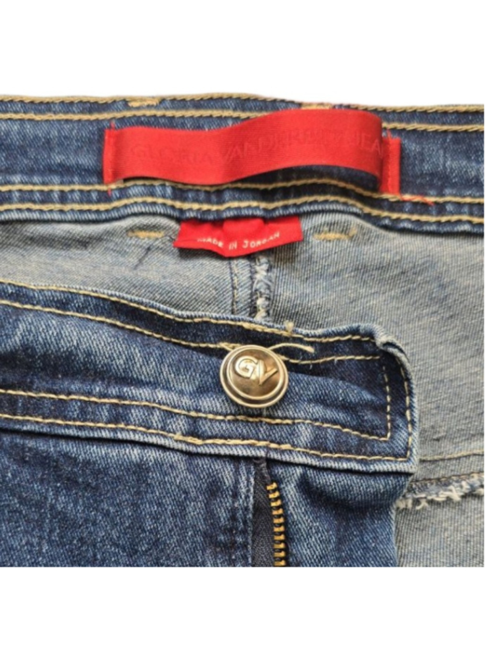 Gloria Vanderbilt Amanda Jeans Womens 16W Blue Stretch Denim High Rise Tapered - Picture 5 of 12